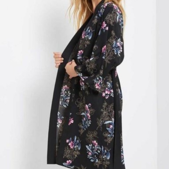 Belted Floral Kimono - Picture 7 of 8